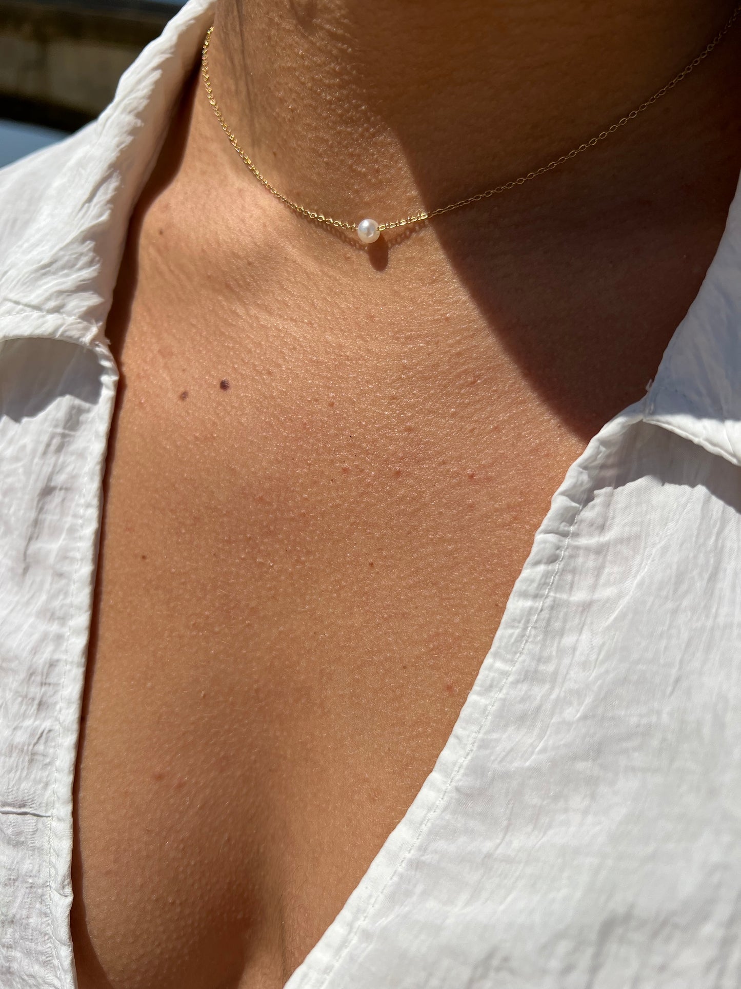 Single Pearl Necklace