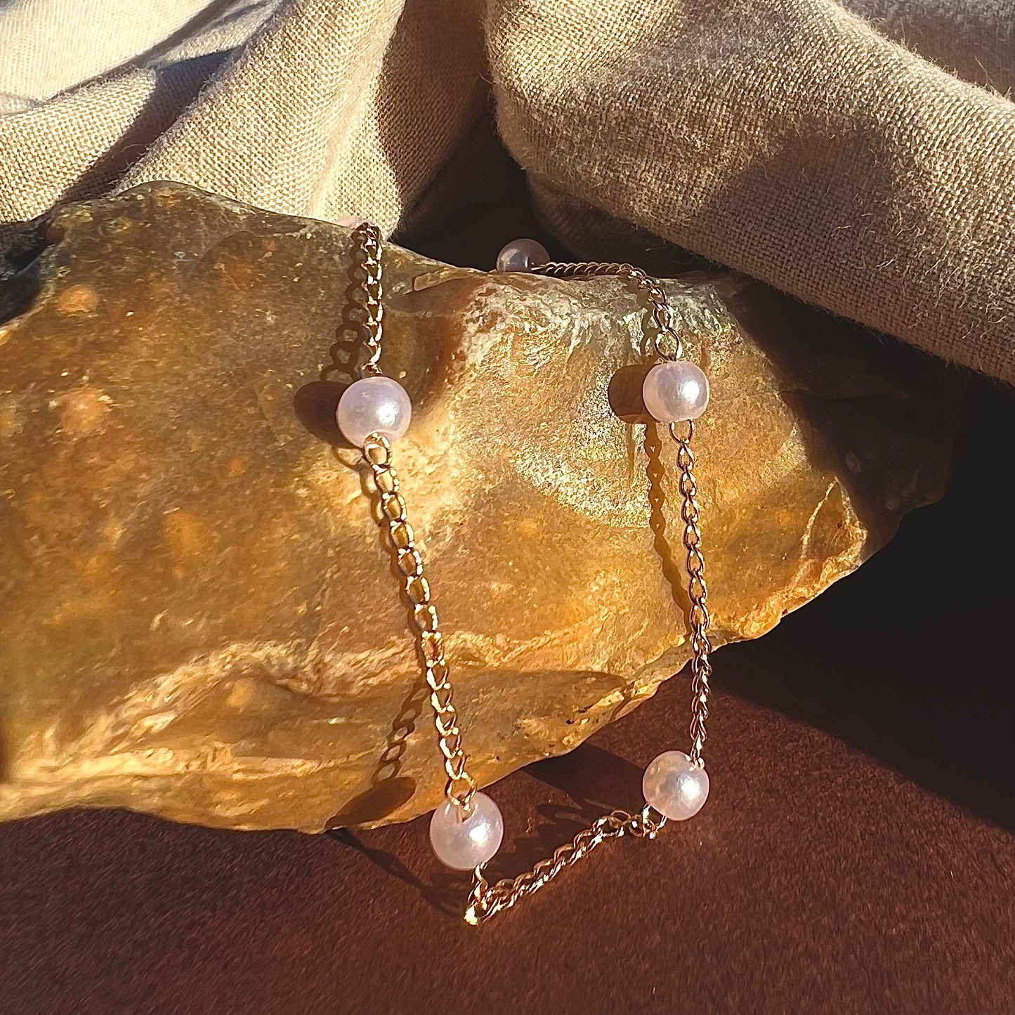 Pearl and Gold Necklace