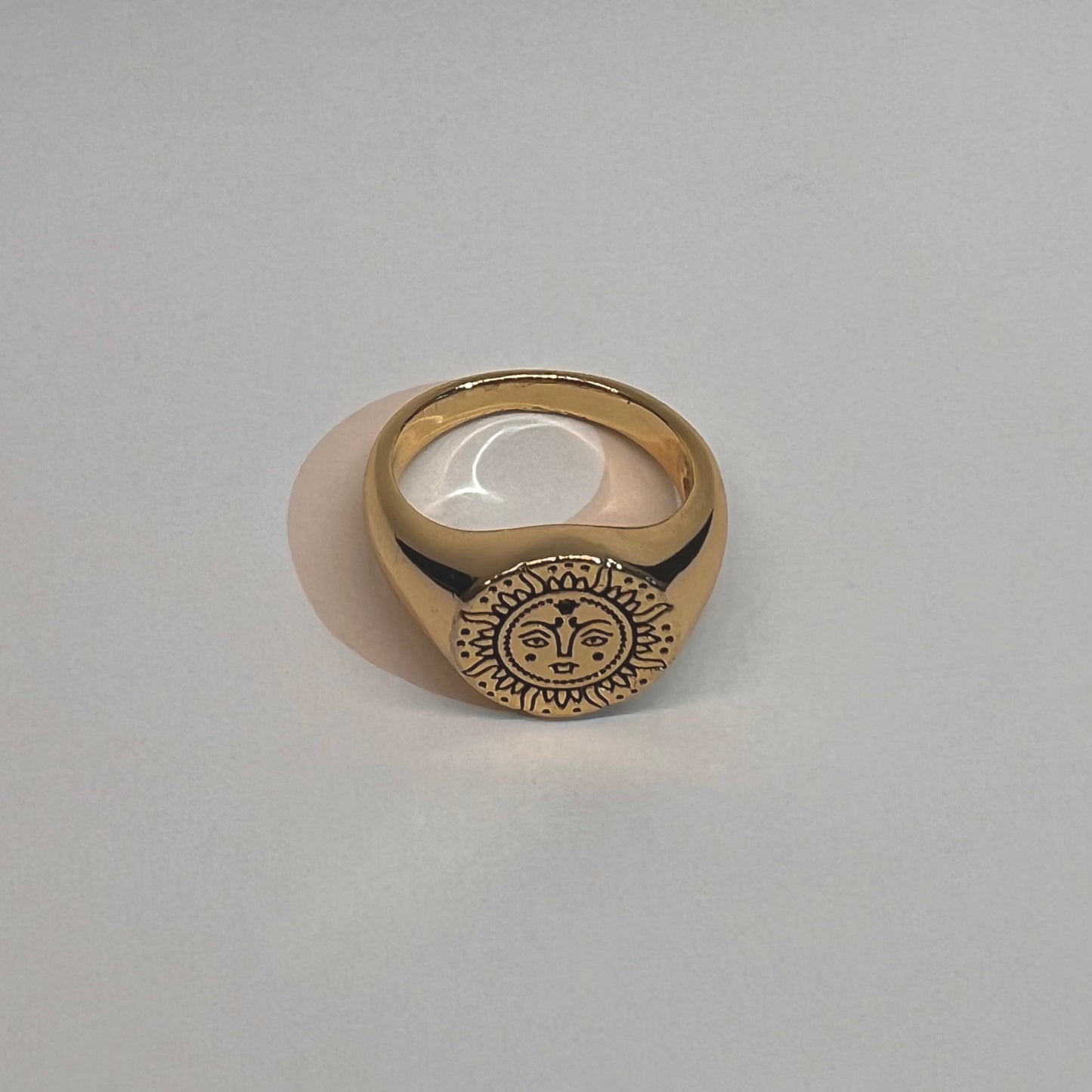 Sun Style Face Ring