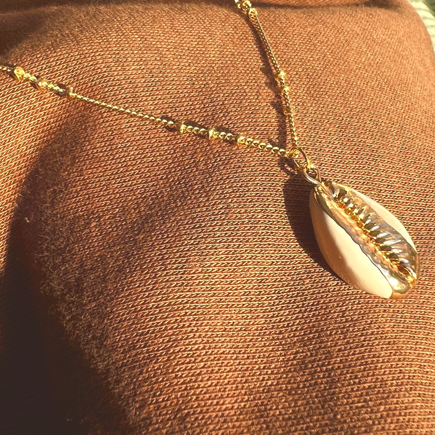 Gold Conch Shell Necklace