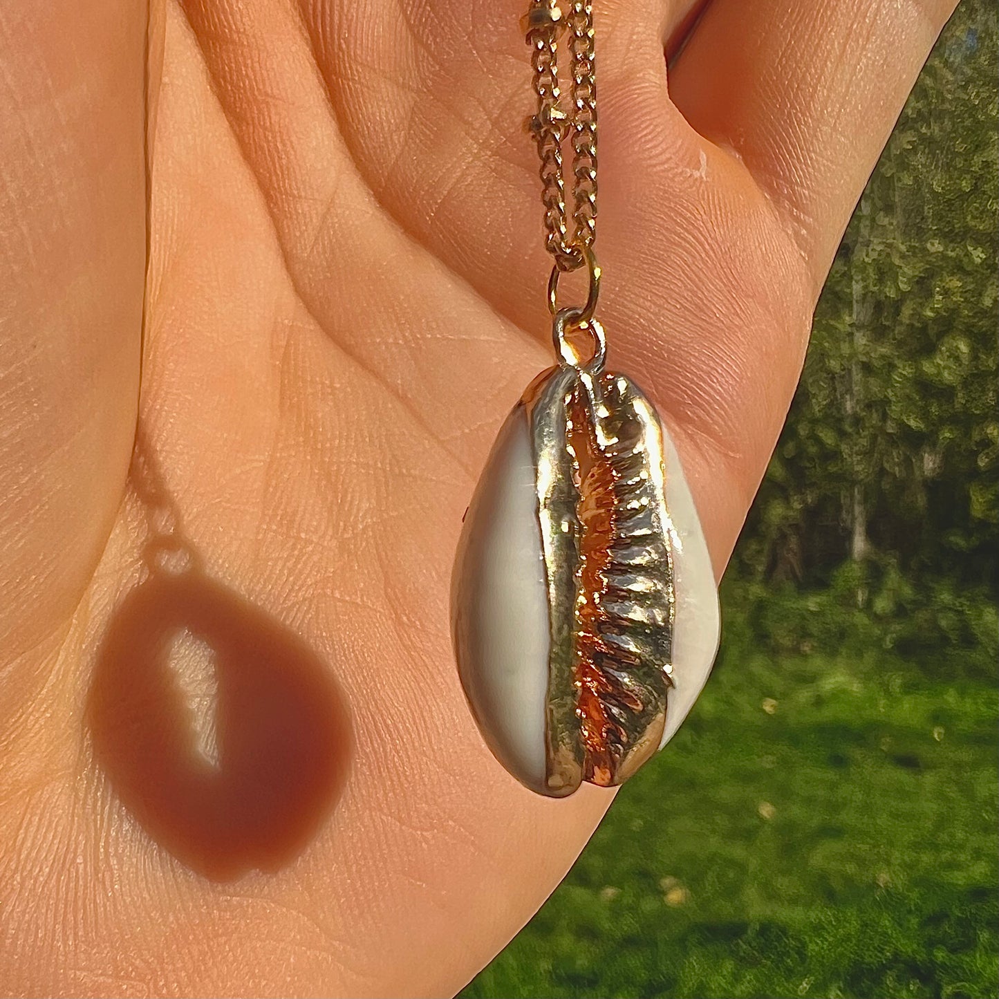 Gold Conch Shell Necklace