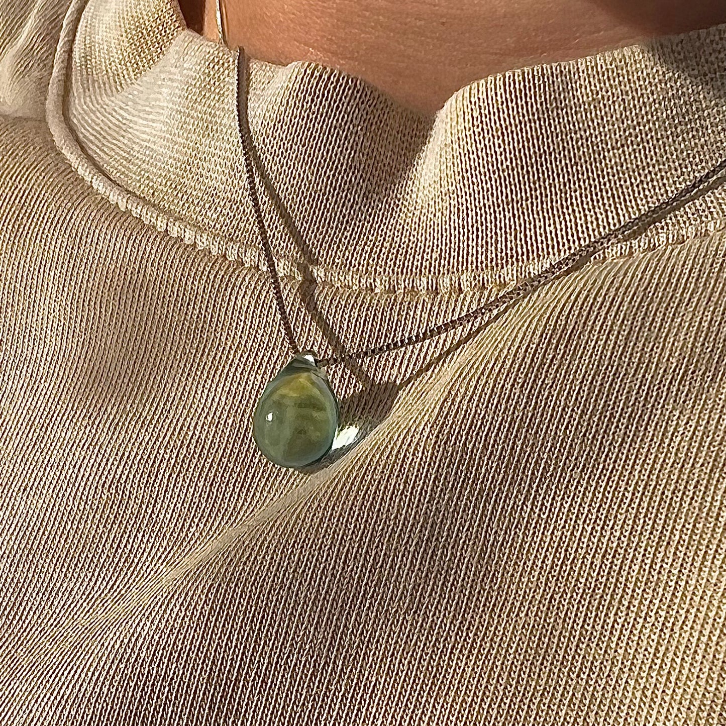 Tear Drop Pendant Necklace