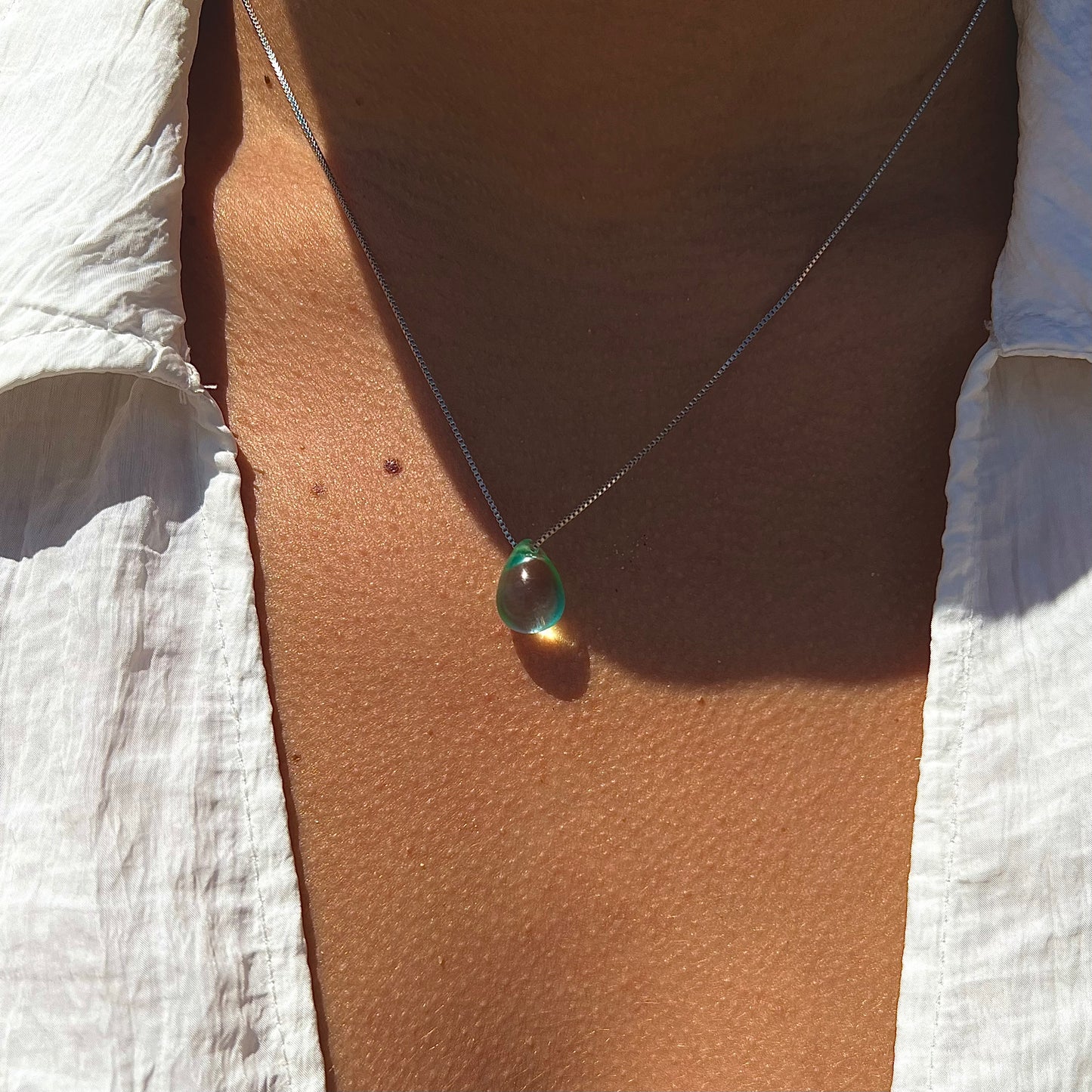 Tear Drop Pendant Necklace