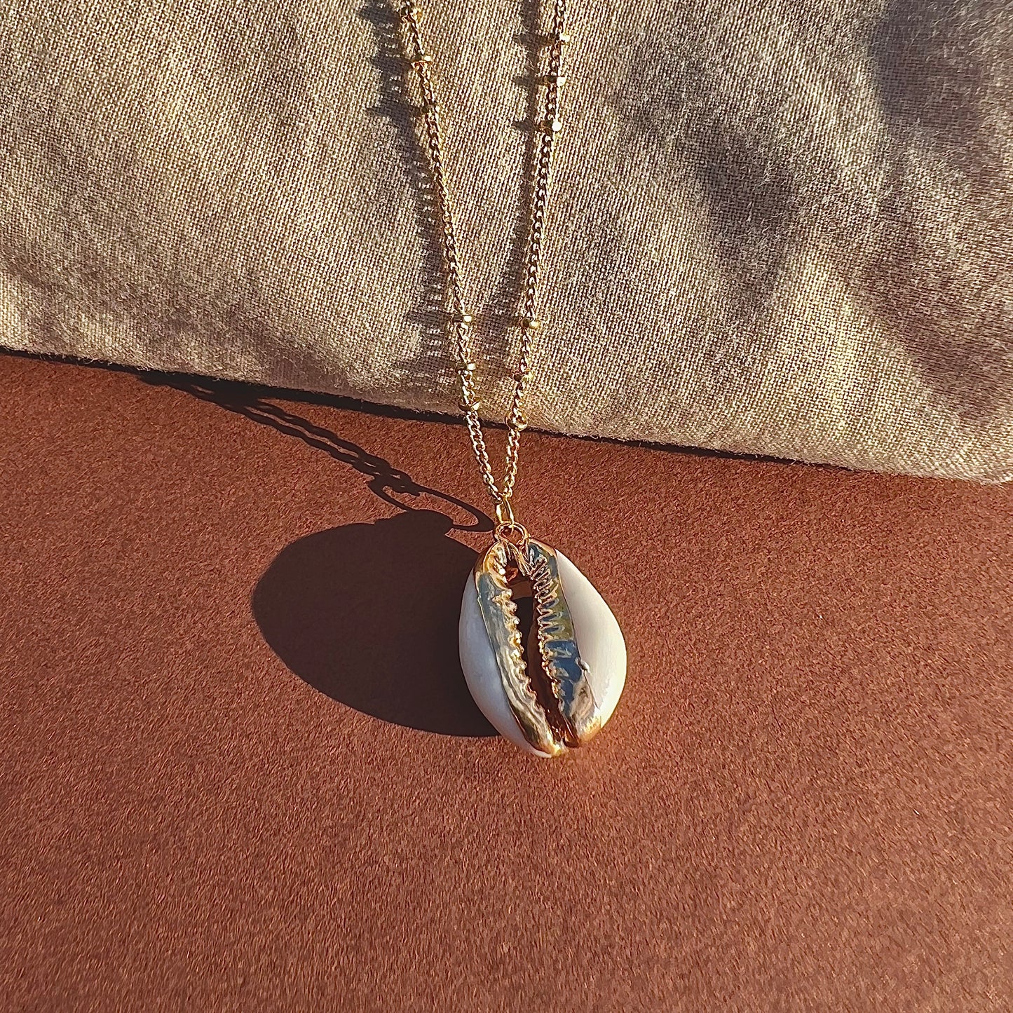 Gold Conch Shell Necklace