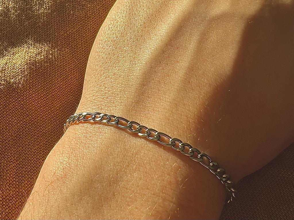 Looped Silver Chain Bracelet