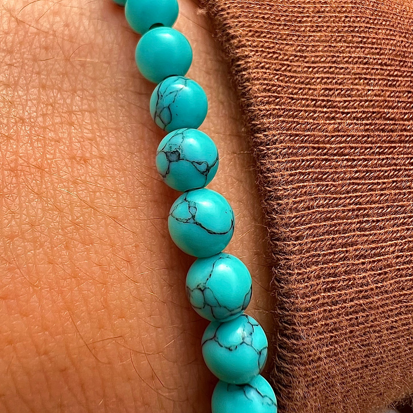 Light Blue Beaded Bracelet